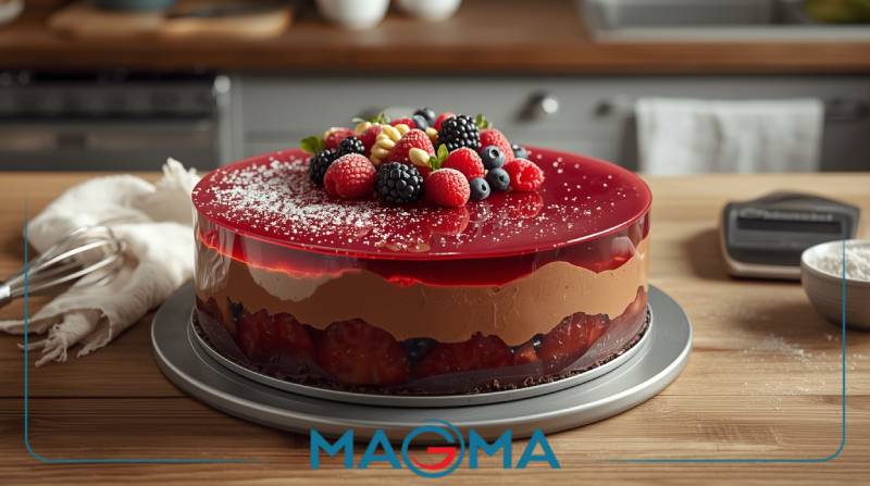 چگونه پودر آگار آگار قنادی را در کیک‌های بدون فر استفاده کنیم؟